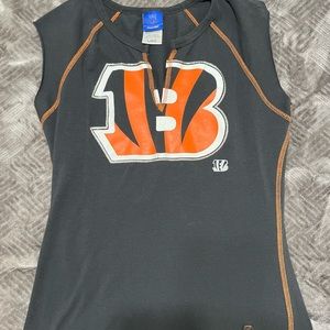 Bengals sleeveless shirt with v cut out